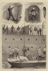 Militärleben an Bord eines Truppenschiffs